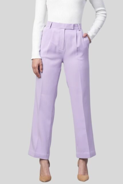 purple trousers women
