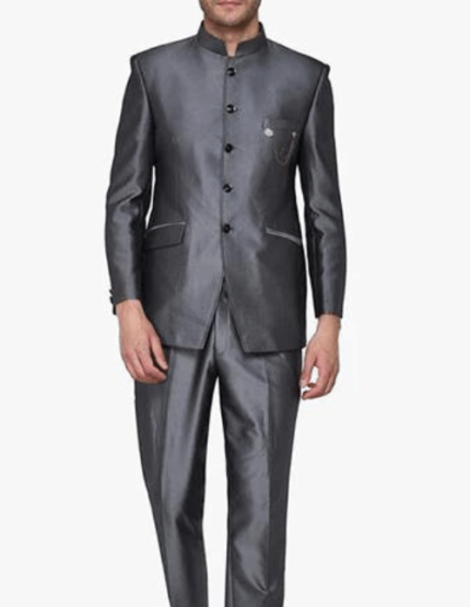 Silver Jodhpuri Suit