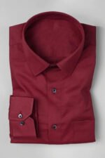 Maroon Cotton Shirt