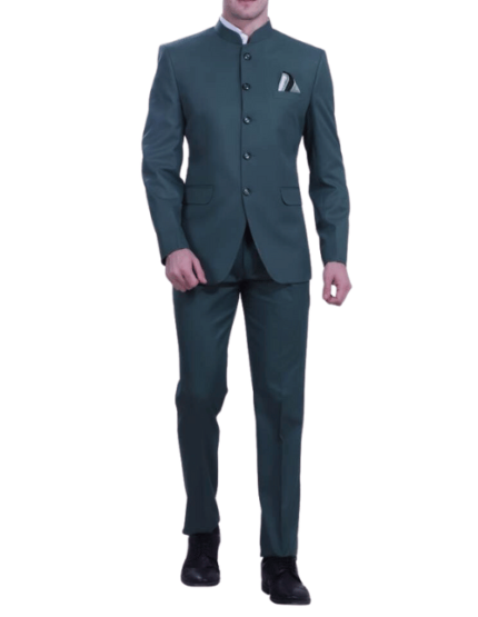 Light Green Cotton Jodhpuri Suit