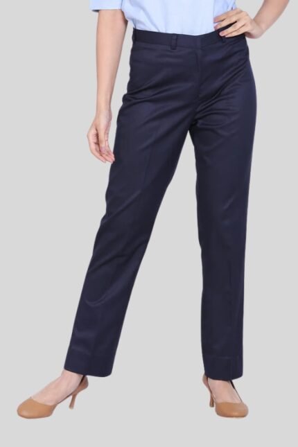 navy blue formal trousers