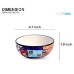 Multicolor Hut Hand-Painted Glossy Ceramic Bowls – Set of 6 (180ml) | Perfect for Soup, Snacks & Gift Purpose - Image 5