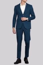 Navy Solid Men’s Formal Two-Piece Suit