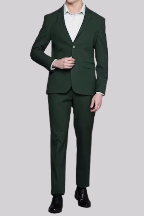 Classic Dark Green Two-Piece Suit