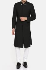 Luxury Black Jodhpuri Achkan