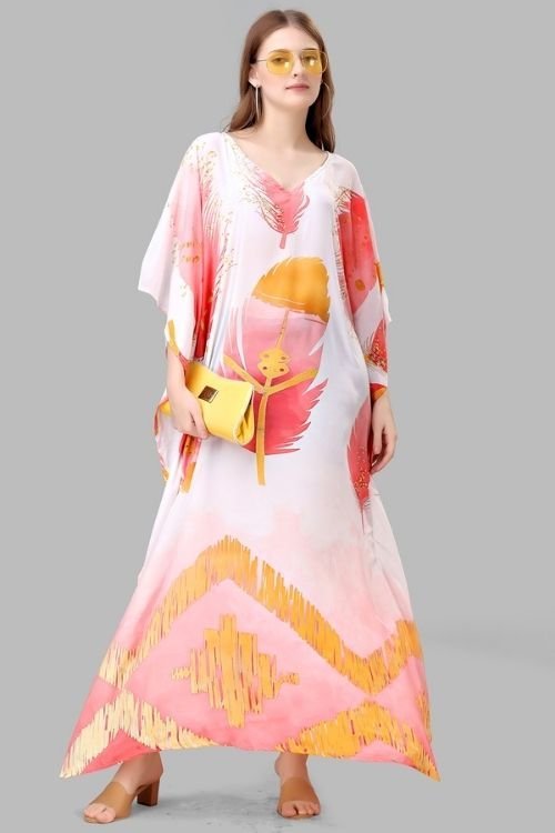 40-1-2.jpg Kaftan Long Kurti with Digital Print for Women - Image 1