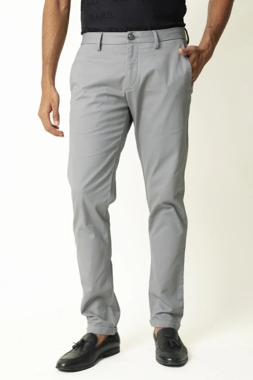 Light Blue Cotton Trouser