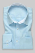 Men Sky Blue Cotton Shirt