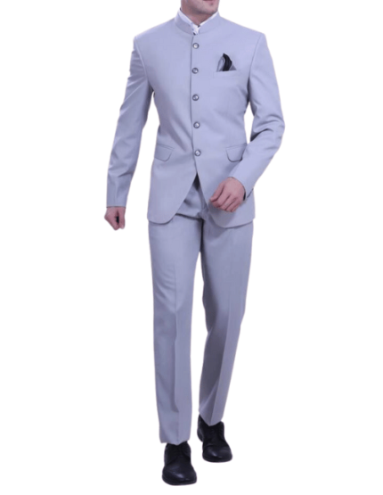 Grey Jodhpuri Suit