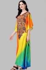 Kaftan Long Kurti with Digital Print for Women - Image 2