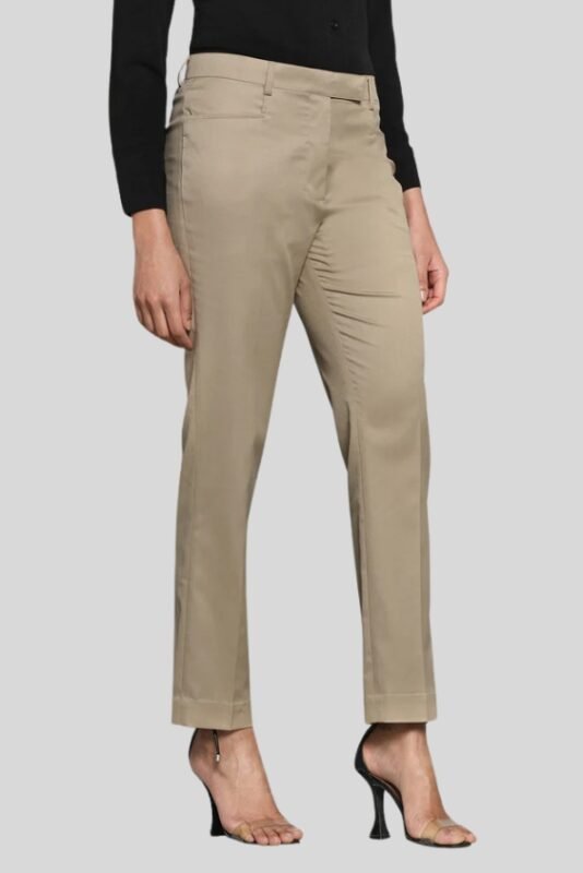 brown formal trousers