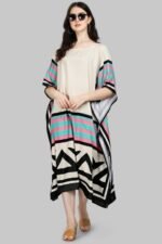 Kaftan Short Kurti with Digital Print for Women - Image 2
