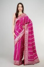 Pink Banarasi Silk Saree
