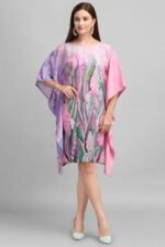 Digital Printed Short Kaftan Kurti Butterfly for Women - Image 2