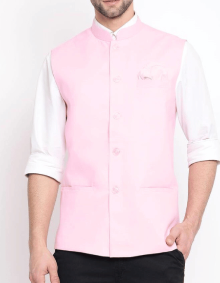 Pink Nehru Jacket