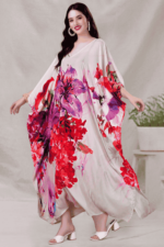 Kaftan Long Kurti with Digital Print for Women - Image 2
