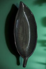 Ceramic Olive Leaf Serving Platter