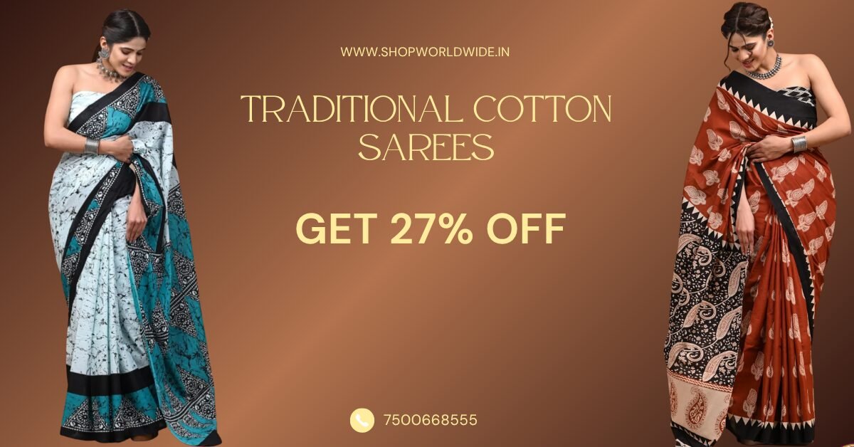 shop world wide cotton saree