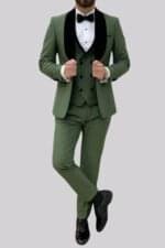 Premium Green Three-Piece Suit